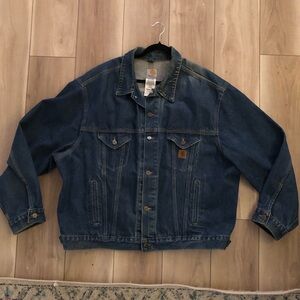 Carhartt Men's Blue Denim Trucker Jacket J12DST - XXL